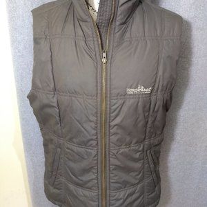 Horseware Ireland brown puffer vest women's large